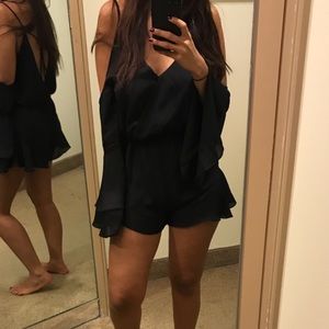 Cotton Candy LA Cold Shoulder Romper